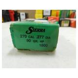 270 CAL. .277 DIA 90 GR HP  (100) BULLETS