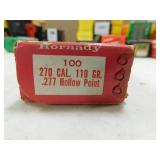 270 CAL 110 GR. .277 HP (100) BULLETS