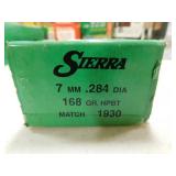 7MM 168 GR SIERRA HPBT (100/BOX) BULLETS