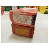 25 CAL 75 GR HORNADY (2 PARTIAL BOXES) BULLETS