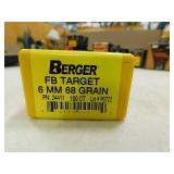 6MM 68 GR FB TARGET BERGER (100/BOX) BULLETS
