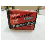 6.5 MM 120 GR SPITZER NOSLER (APPROX 50)BULLETS