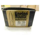 30 CAL 165 GR PARTITION NOSLER(50) BULLETS