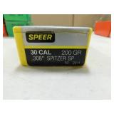 30 CAL 200 GR SPITZER SP SPEER (50) BULLETS