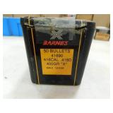416 CAL 400 GR X BARNES (50) BULLETS