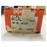 44 CAL 180 GR HP XPT HORNADY(100/BOX) BULLETS