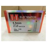 6.5 MM 147 GR ELD MATCH HORNADY (100/BOX) BULLETS