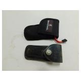 2- FOLDING KNIVES IN CASES (BUCK AND BROWNING)