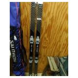 SPALDING ELITE V.I.P. 200 SNOW SKIS WITH CASE