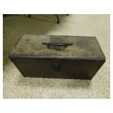 20" METAL TOOL BOX FULL OF TOOLS