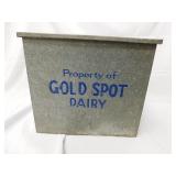 Vintage Gold Spot Dairy Cooler