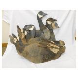 12 vintage goose decoys