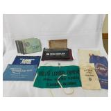 Vintage Bank Bags, Apron and Liberty Dollar Books