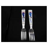 2 Vintage Bozo the Clown Forks