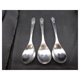 3 Vintage Kelloggs Spoons 1982