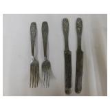 Vintage Malabar Plate Childrens Flatware silver