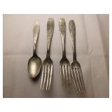 Vintage Malabar Plate Childrens Flatware silver