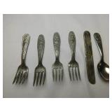 Vintage Childrens Flatware 6 pieces