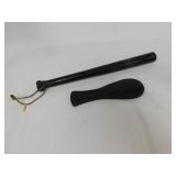 Vintage Police Billy Club and Leather Sap