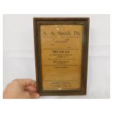 Vintage Vinita Ok Derby Flyer in Frame 1950