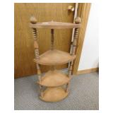 Wooden Corner Display Rack