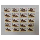 Cherokee Strip Land Run Stamp Sheet