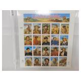 Legends of the West Stamp Sheet