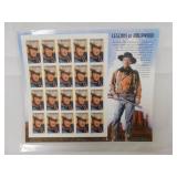 John Wayne Legends Of Hollywood Stamp Sheet