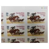 Cherokee Strip Land Run 1893 Stamp Sheet