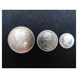 3 Canadian Coins- Silver