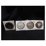 4 Canadian Coins- Silver