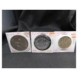 3- Silver Coins, Czechoslovakia, South Africa,