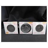 3- Silver Coins, East Africa, Burma, Canada