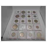 20 Assorted Foreign Coins- see pics for details