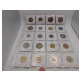 20 Assorted Foreign Coins- see pics for details
