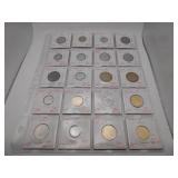 20 Assorted Foreign Coins- see pics for details