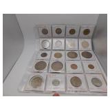 20 Assorted Foreign Coins- see pics for details