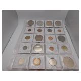 20 Assorted Foreign Coins- see pics for details