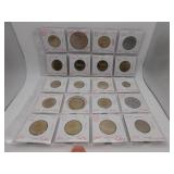 20 Assorted Foreign Coins- see pics for details