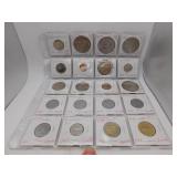 20 Assorted Foreign Coins- see pics for details