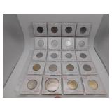 20 Assorted Foreign Coins- see pics for details