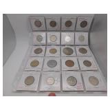 20 Assorted Foreign & US Coins- pics for details