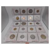 20 Assorted Foreign Coins- see pics for details