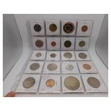 20 Assorted Foreign Coins- see pics for details