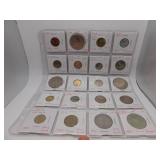 20 Assorted Foreign Coins- see pics for details