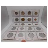 20 Assorted Foreign Coins- see pics for details