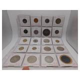 20 Assorted Foreign Coins- see pics for details