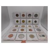 20 Assorted Foreign Coins- see pics for details