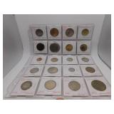 20 Assorted Foreign Coins- see pics for details