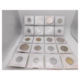 20 Assorted Foreign Coins- see pics for details